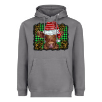 Storm christmas leopard buffalo plaid baby highland cow Heavyweight Hoodie - BarkalooDesign