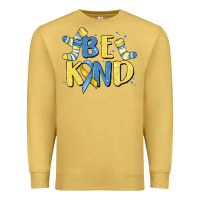 Antique Gold be kind Premium Sweatshirt - MaliasSmallBusiness
