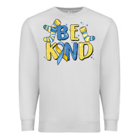 Dove Grey be kind Premium Sweatshirt - MaliasSmallBusiness
