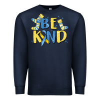 Navy be kind Premium Sweatshirt - MaliasSmallBusiness