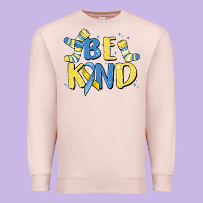 Be Kind Premium Sweatshirt Designed By Maliassmallbusiness