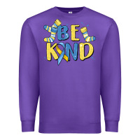 Purple be kind Premium Sweatshirt - MaliasSmallBusiness