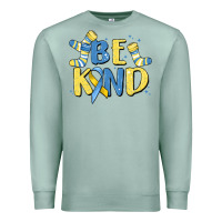 Seafoam be kind Premium Sweatshirt - MaliasSmallBusiness
