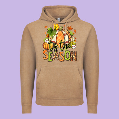 Tis' The Season Fall American Football Vintage Hoodie Designed By Ranaportraitstore