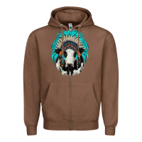 Chestnut holstein indian headdress Zipper Hoodie - JahusDesignShop