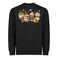 Black christmas tree cake  coffee cups Heavyweight Sweatshirt - Zillion Design Studio