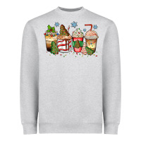 Heather Grey christmas tree cake  coffee cups Heavyweight Sweatshirt - Zillion Design Studio