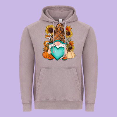 Western Fall Gnome Vintage Hoodie Designed By Ranaportraitstore