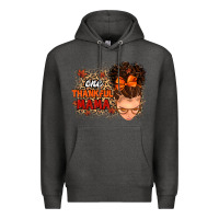 Charcoal Heather one thankful mama Premium Hoodie - MaliasSmallBusiness
