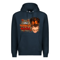 Navy one thankful mama Premium Hoodie - MaliasSmallBusiness