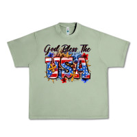 Oil Green god bless the usa Urban Heavy Tee - Zillion Design Studio