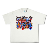 Pistachio god bless the usa Urban Heavy Tee - Zillion Design Studio
