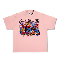 Salmon god bless the usa Urban Heavy Tee - Zillion Design Studio