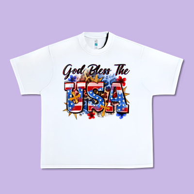 God Bless The Usa Urban Heavy Tee Designed By Zillion Design Studio