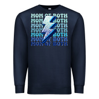 Navy mom of both boys Premium Sweatshirt - MaliasSmallBusiness