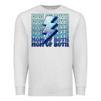 Oatmeal Heather mom of both boys Premium Sweatshirt - MaliasSmallBusiness