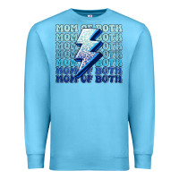 Ocean Blue mom of both boys Premium Sweatshirt - MaliasSmallBusiness
