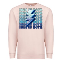 Pale Pink mom of both boys Premium Sweatshirt - MaliasSmallBusiness
