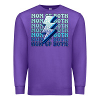 Purple mom of both boys Premium Sweatshirt - MaliasSmallBusiness