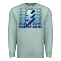 Seafoam mom of both boys Premium Sweatshirt - MaliasSmallBusiness