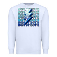 White mom of both boys Premium Sweatshirt - MaliasSmallBusiness