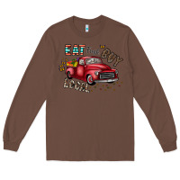 Chestnut eat fresh buy local Long Sleeve Tee - CowhideDigitalArt