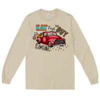 Mushroom eat fresh buy local Long Sleeve Tee - CowhideDigitalArt