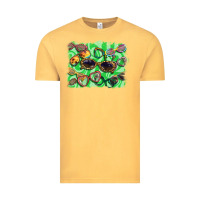 Vintage Mustard sunglasses background Vintage Tee - BarkalooDesign