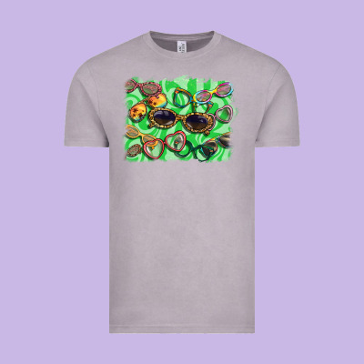 Sunglasses Background Vintage Tee Designed By Barkaloodesign