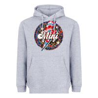 Heather Grey Western Mini Patriotic Heavyweight Hoodie - LillyAllenDesigns