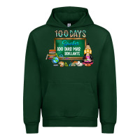 Forest Green 100 days smarter 100 dias mas brillante Urban Hoodie - SublimationCraftShop