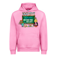 Fuchsia Pink 100 days smarter 100 dias mas brillante Urban Hoodie - SublimationCraftShop