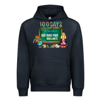 Navy 100 days smarter 100 dias mas brillante Urban Hoodie - SublimationCraftShop
