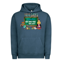 Pigment Midnight Navy 100 days smarter 100 dias mas brillante Urban Hoodie - SublimationCraftShop