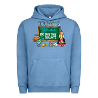 Pigment Pebble Blue 100 days smarter 100 dias mas brillante Urban Hoodie - SublimationCraftShop
