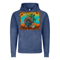 Vintage Denim Western Fall Thanksgiving Turkey Vintage Hoodie - RanaPortraitStore