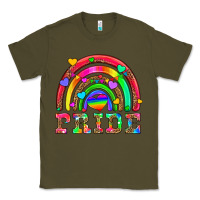 Army Green lgbtq pride and rainbow Classic Tee - HRA Design Shop