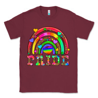 Burgundy lgbtq pride and rainbow Classic Tee - HRA Design Shop