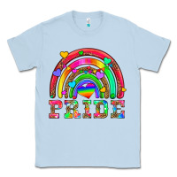 Dusty Blue lgbtq pride and rainbow Classic Tee - HRA Design Shop