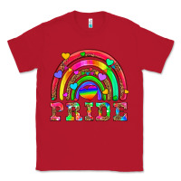 Red lgbtq pride and rainbow Classic Tee - HRA Design Shop