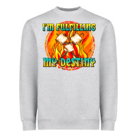 Heather Grey i m fulfilling my destiny Heavyweight Sweatshirt - texasbilliewilder