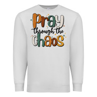 Dove Grey pray throthe chaos Premium Sweatshirt - MaliasSmallBusiness