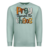 Seafoam pray throthe chaos Premium Sweatshirt - MaliasSmallBusiness