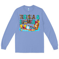 Colony Blue tequila and summmer Long Sleeve Tee - AdoDesignShop