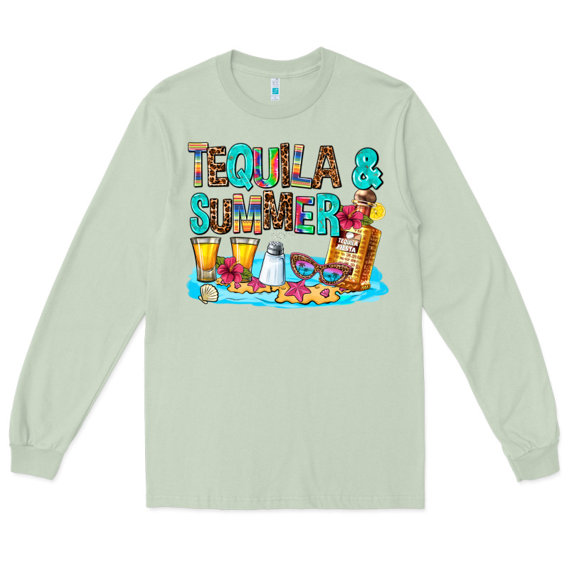 Tequila And Summmer Long Sleeve Tee by AdoDesignShop | Teevron