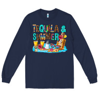 Navy tequila and summmer Long Sleeve Tee - AdoDesignShop