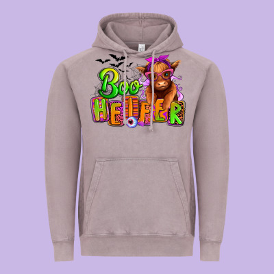 Boo Heifer Baby Cow Vintage Hoodie Designed By Ranaportraitstore