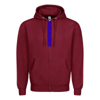 Burgundy Halloween Key Fob Zipper Hoodie - BundleAndBundleShop