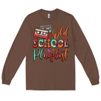 Chestnut old school playlist cassette Long Sleeve Tee - FaDigitalArtStudio