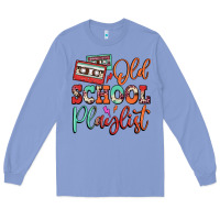 Colony Blue old school playlist cassette Long Sleeve Tee - FaDigitalArtStudio